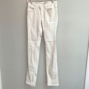 J Brand Creamy White Pencil Leg Corduroy Pants